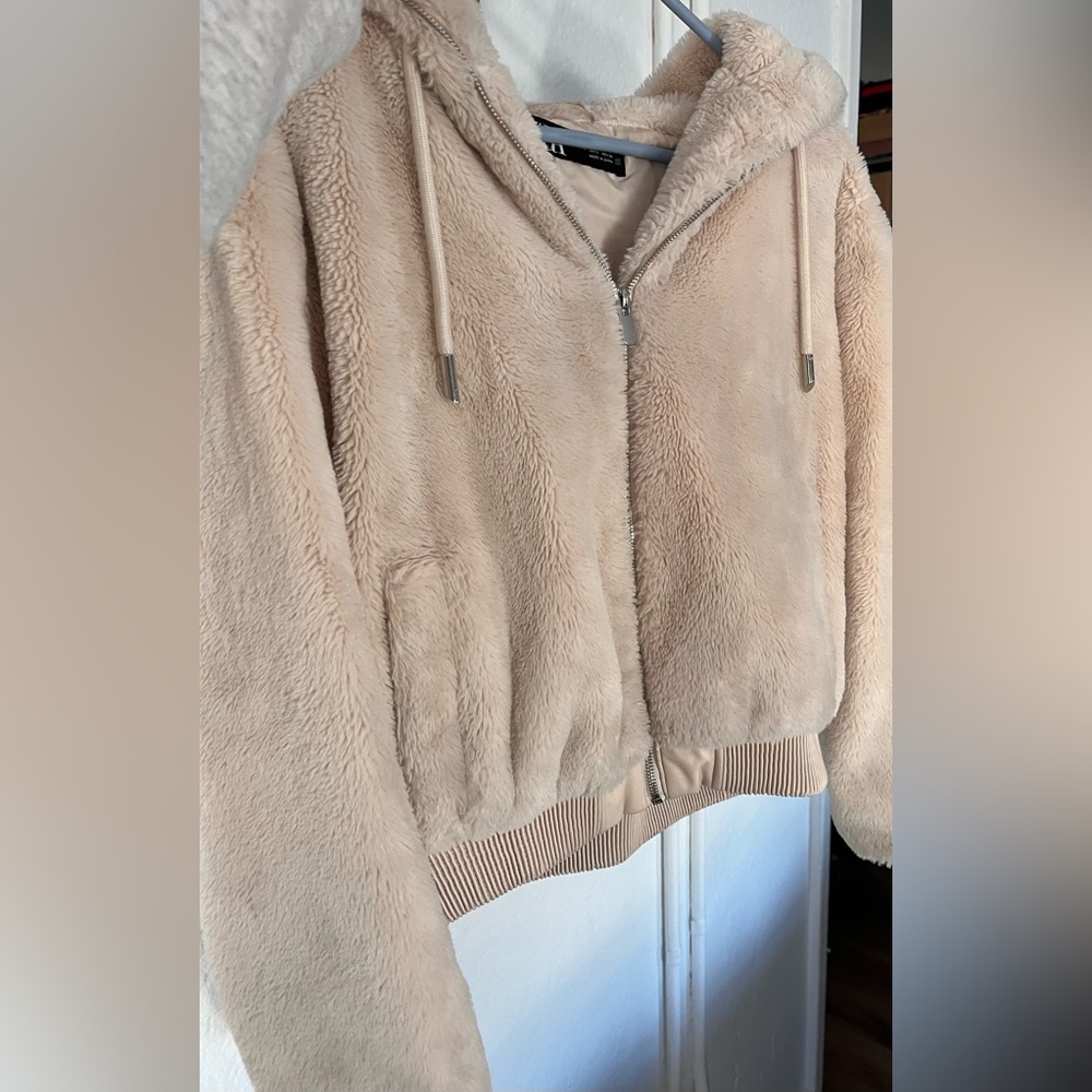 Zara face fur jacket